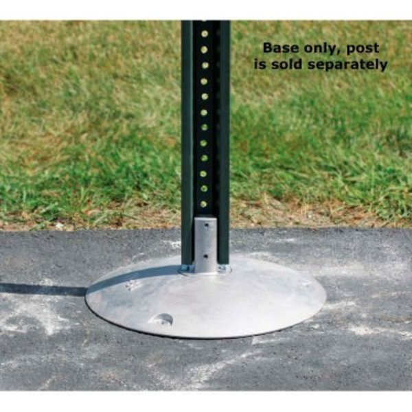 Tapco, Traffic & Parking Control Co 6 lbs. Aluminum Base with Nub, 15in Dia., For 2-3/8in O.D. Round or 2in Square Posts 037-00001**